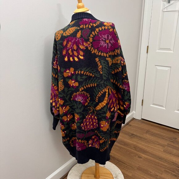 Farm Rio Brazil Wool-Blend Long Cardigan Sz M - Picture 12 of 13